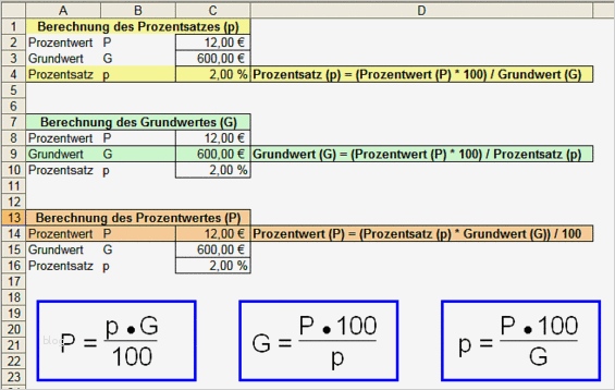Prozentrechnung Excel Vorlage Luxus Prozentrechnen Hdh soft [web Design Und software