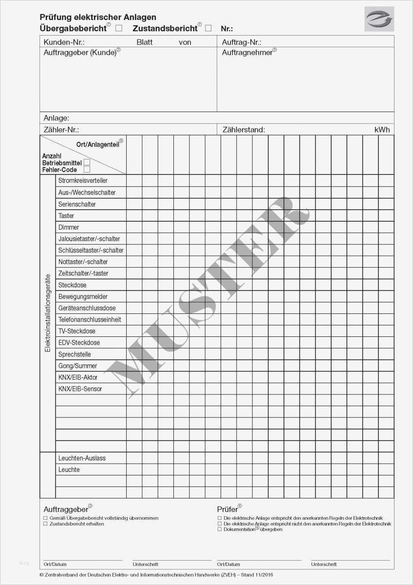 Prüfprotokoll Elektrischer Anlagen Vorlage Bewundernswert Prüfprotokoll Elektrischer Anlagen E Handwerk Lineshop