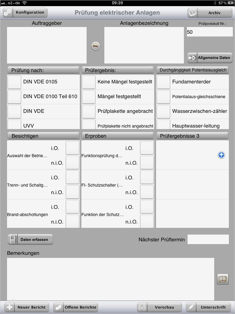 Prüfprotokoll Elektrischer Anlagen Vorlage Erstaunlich Meiapps Prüfprotokoll