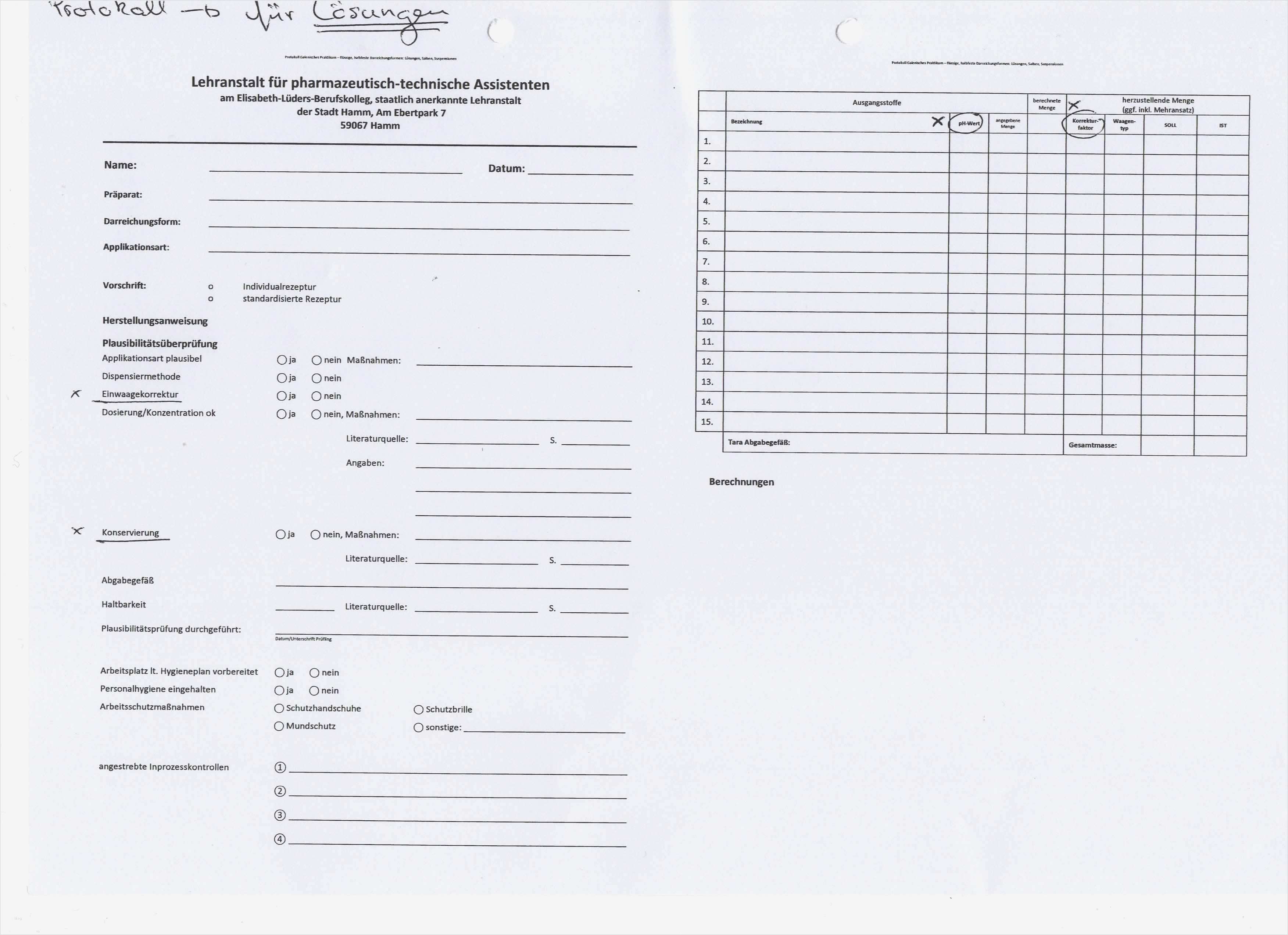 Prüfprotokoll Vorlage Cool Dokumentation Plausibilität Protokolle Und Kennzeichnung
