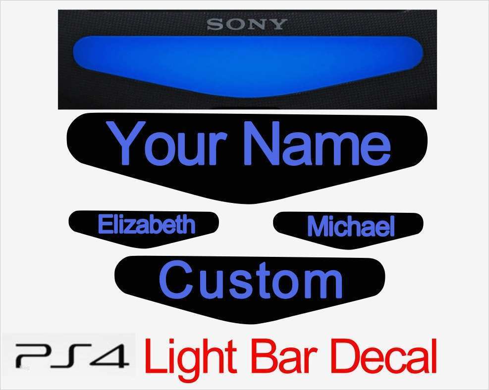 Ps4 Lightbar Sticker Vorlage Angenehm Playstation Ps4 Controller Lightbar Decal Set Of 2 Add Your