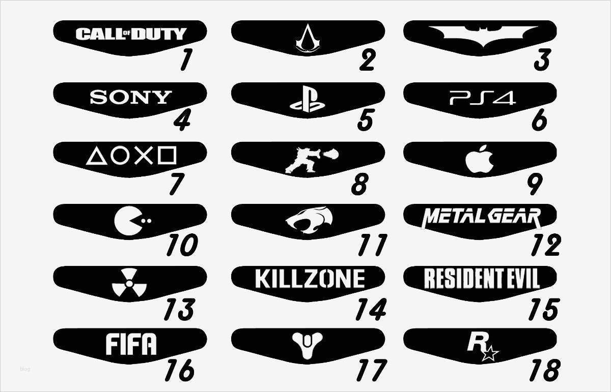 Ps4 Lightbar Sticker Vorlage Cool Playstation 4 Lightbar Skin Stickers Ps4 Personalizados