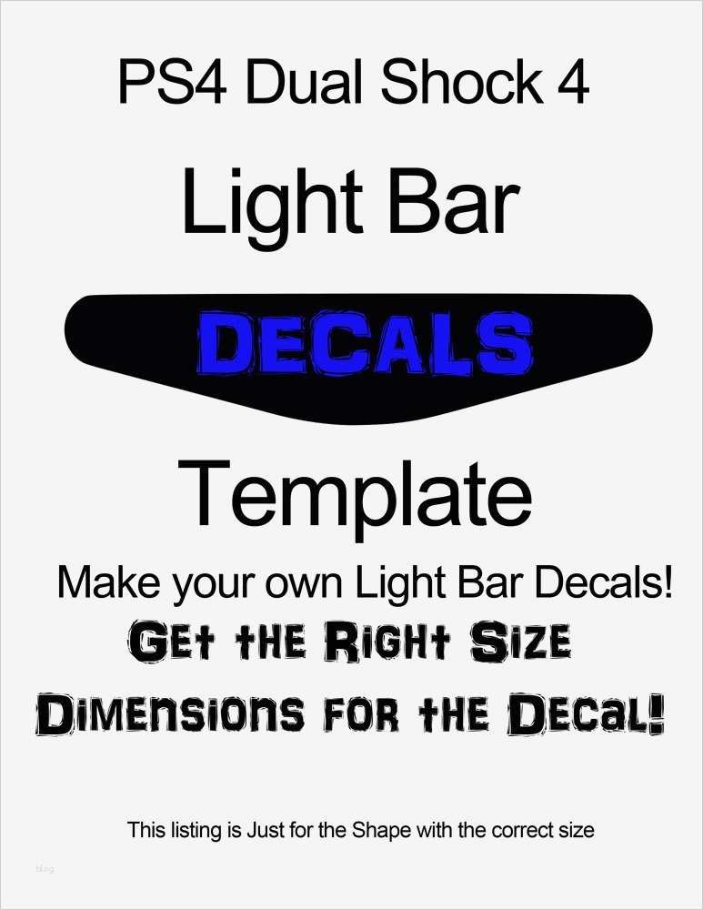 Ps4 Lightbar Sticker Vorlage Großartig Dual Shock 4 Lightbar Decal Template Download Svg and Scut3