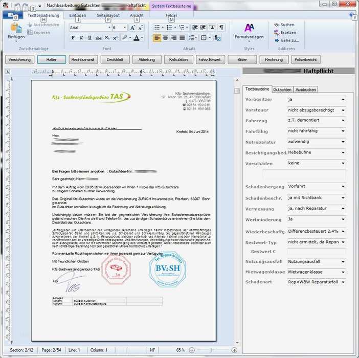 Psychiatrisches Gutachten Vorlage Neu Kfz Expertus – Funktionen