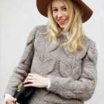 Pullover Häkeln Vorlagen Einzigartig Designer Pullover Mit Zopfmuster Stricken Komplette