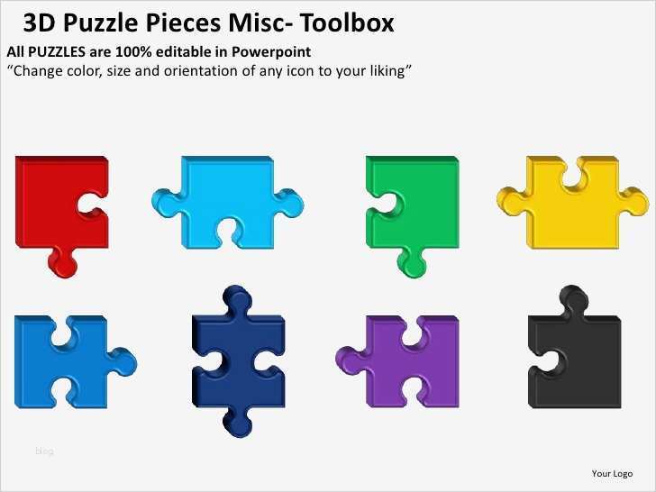 3d puzzle pieces misc powerpoint presentation templates