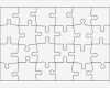 Puzzle Vorlage Angenehm Vektor Jigsaw Puzzle Vorlage 24 Teile — Stockvektor