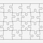 Puzzle Vorlage Angenehm Vektor Jigsaw Puzzle Vorlage 24 Teile — Stockvektor