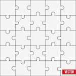 Puzzle Vorlage Best Of Beispiel Quadrat Rätsel Leere Vorlage Oder Schneiden