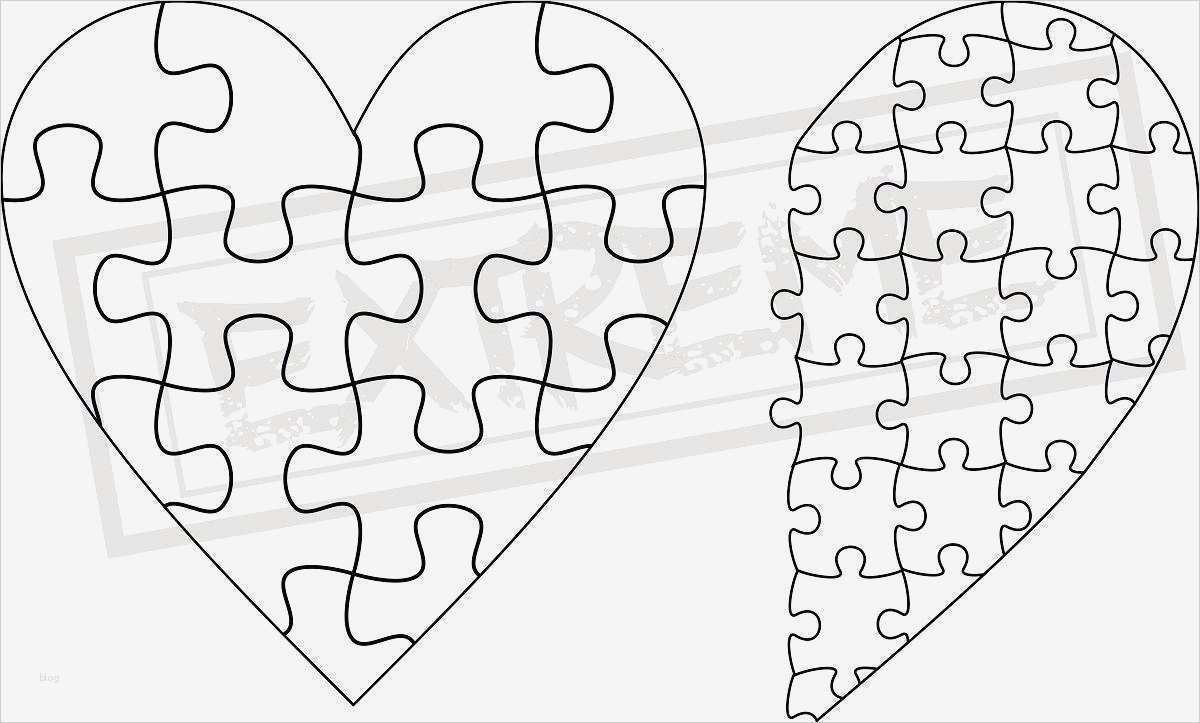 Puzzle Vorlage Beste Heart Jigsaw Puzzle Template Collection Dxf Eps Svg Zip