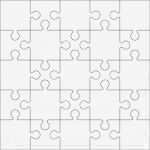 Puzzle Vorlage Erstaunlich 25 Jigsaw Puzzle Leere Vorlage Oder Schneiden Leitlinien