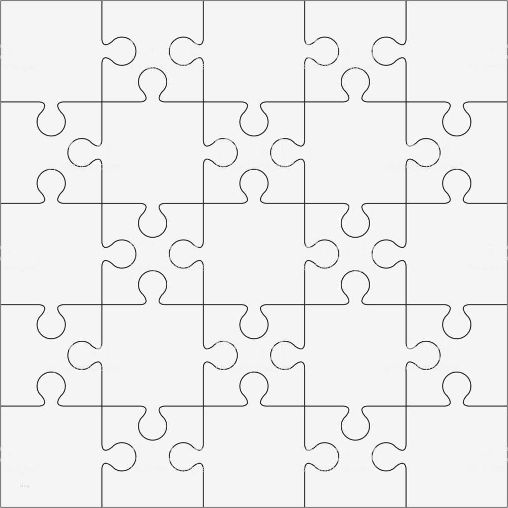 Puzzle Vorlage Erstaunlich 25 Jigsaw Puzzle Leere Vorlage Oder Schneiden Leitlinien