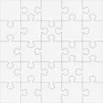 Puzzle Vorlage Erstaunlich Puzzle Vektor Vorlage Mit Puzzle Teile Ser