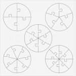 Puzzle Vorlage Erstaunlich Puzzle Vorlagen Kreis Vektorgrafik