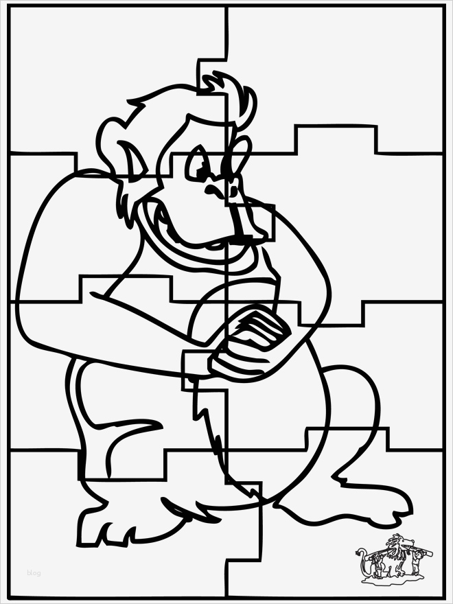 Puzzle Vorlage Kostenlos Ausdrucken Fabelhaft Puzzle Affe Puzzle Az Ausmalbilder