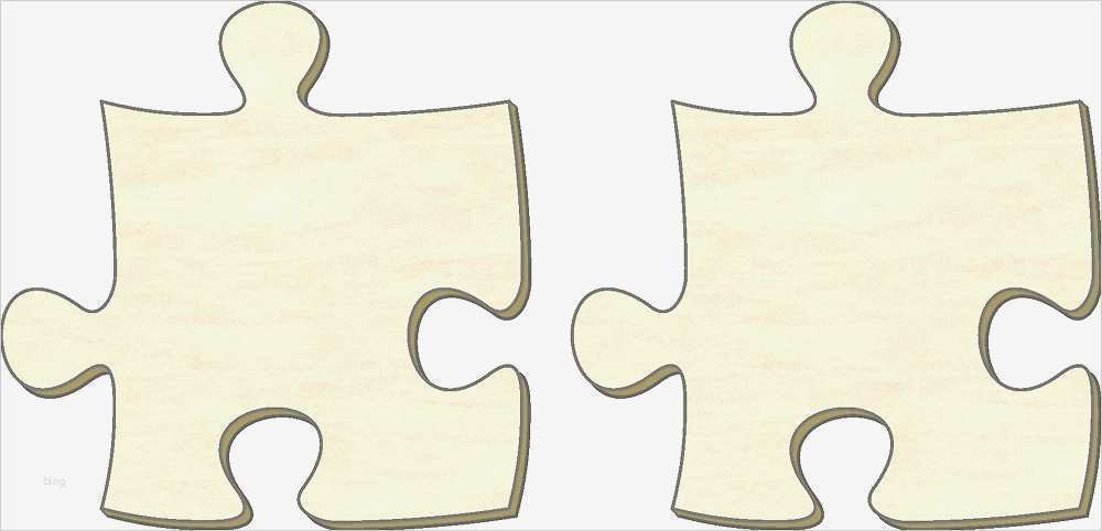 Puzzle Vorlage Kostenlos Ausdrucken Wunderbar Blanko Puzzle Unendlich Größe L Set 2 Teile Puzzleteile