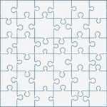 Puzzle Vorlage Schön 낱말퍼즐 형판 36 Peices 벡터 35 39세에 대한 스톡 벡터 아트 및 기타 이미지