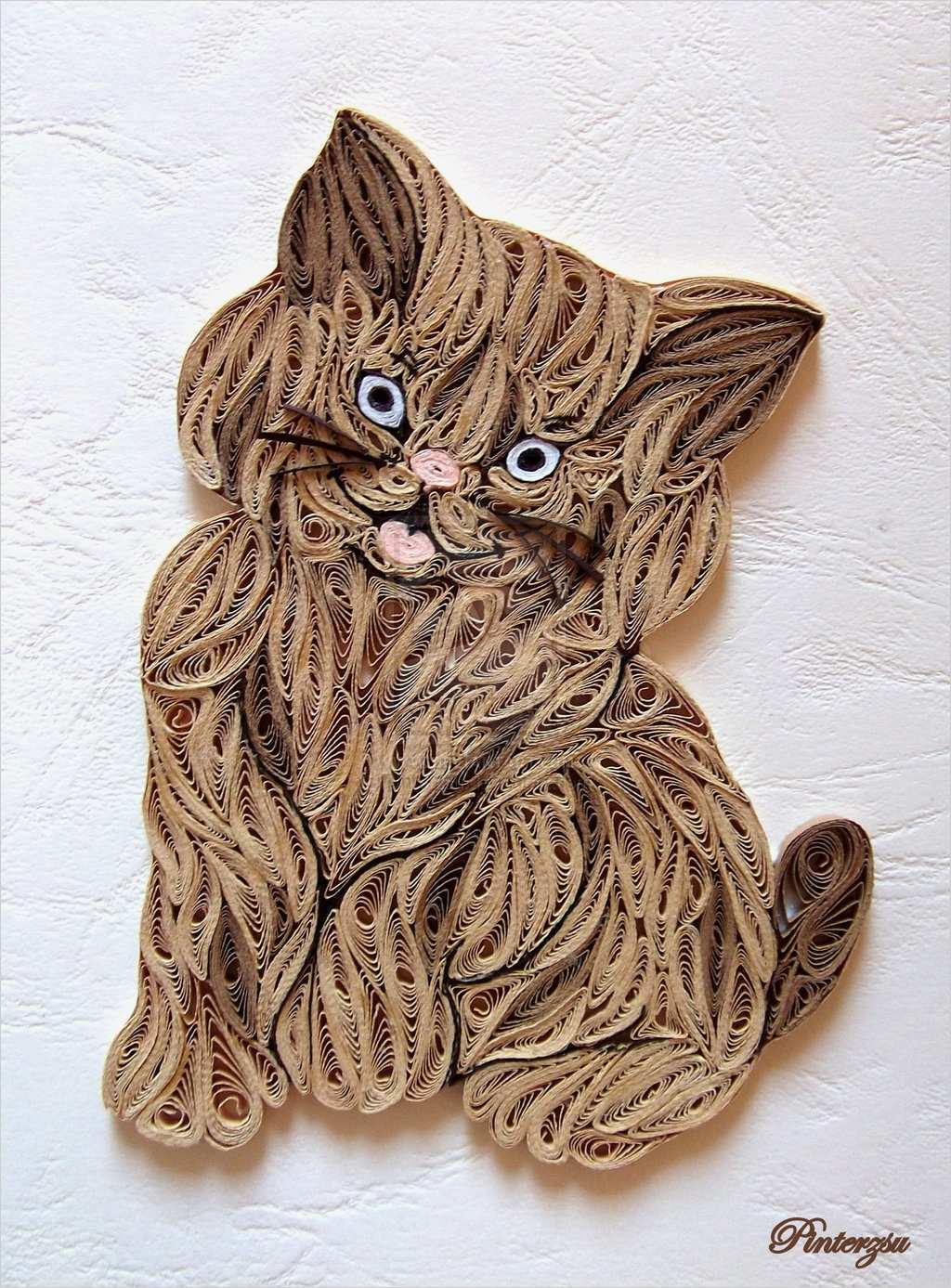 Quilling Vorlagen Cool Quilled Cat by Pinterzsu On Deviantart