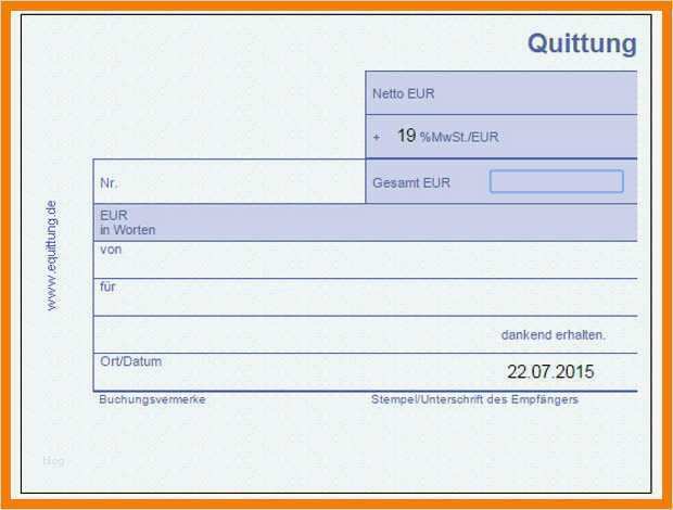 Quittung Ohne Mehrwertsteuer Vorlage Luxus 8 Quittungsvorlage Ohne Mwst