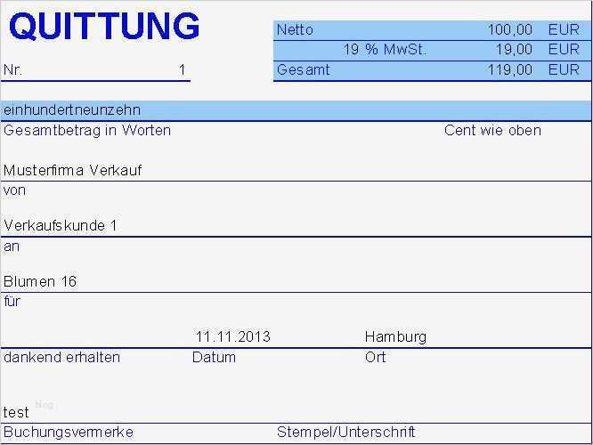 Quittung Ohne Mwst Vorlage Elegant Pc Quittung Quittungsprogramm Mit Journal Ms Excel