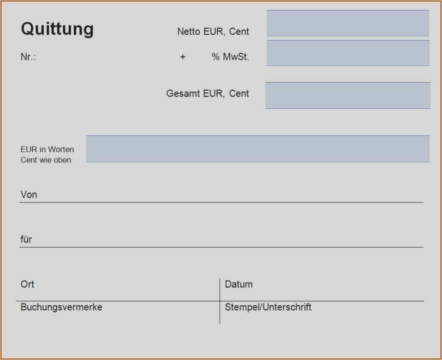 Quittung Vorlage Erstaunlich Nett Vorlage Für Quittungen Ideen Beispiel