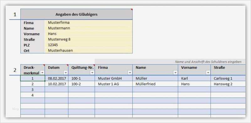 Quittung Vorlage Excel Download Angenehm Quittung Vorlage Download