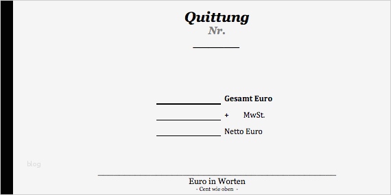 Quittung Vorlage Excel Download Cool Kostenlos Quittung Als Pdf Datei