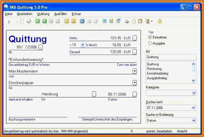 Quittung Vorlage Pdf Großartig 20 Quittung Muster Vorlagen123 Vorlagen123