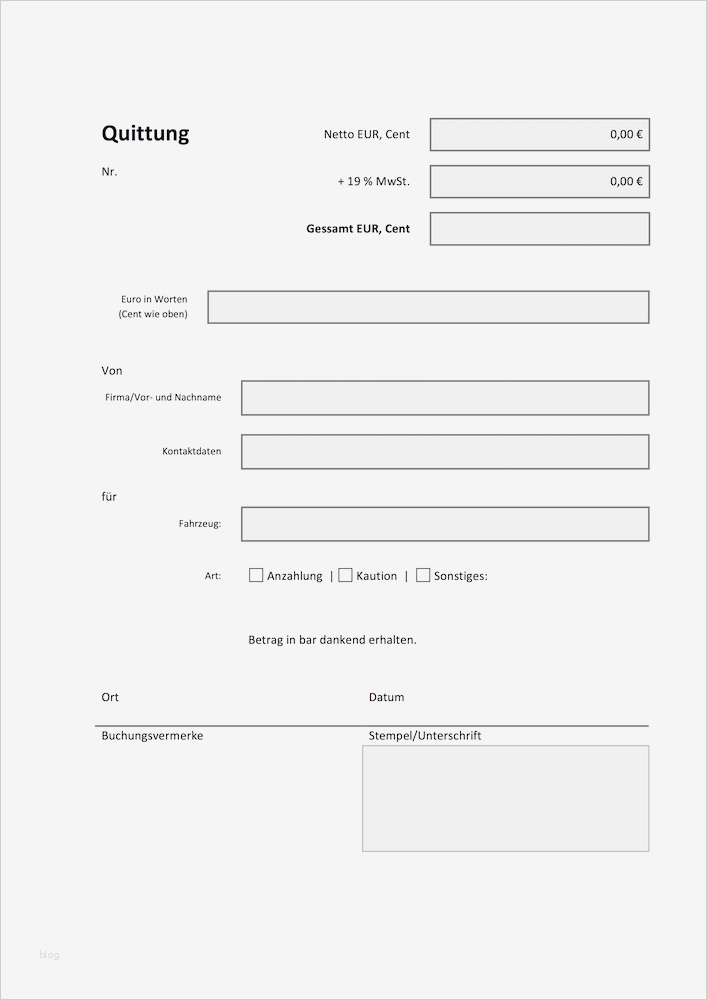 Quittung Vorlage Pdf Gut Autofreund24