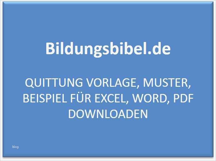 Quittung Vorlage Muster Beispiel für Excel Word PDF