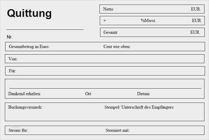 Quittung Vorlage Word Schönste Quittung Vorlage Pdf Best Quittungsvorlage
