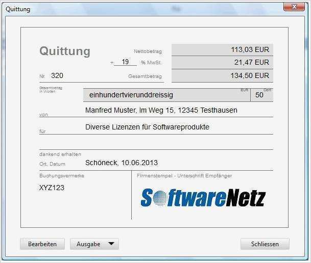 43 Gut Quittungsblock Vorlage Bilder 2 Softwarenetz Quittung Download