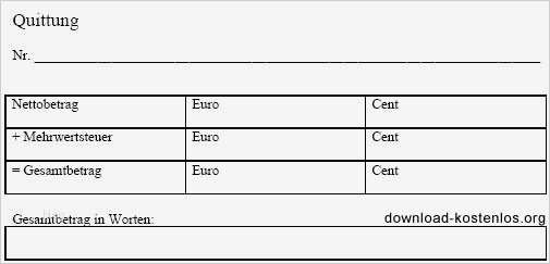Quittungsblock Vorlage Inspiration Quittungsvorlage Kostenlos – Gratis Download Für Word