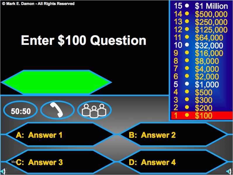 Quiz Vorlage Powerpoint Fabelhaft „wer Wird Millionär“ Fürs Schulzimmer
