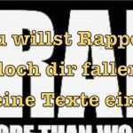 Rap Text Deutsch Vorlagen Beste Rap Texte Kaufen Ghostwriter