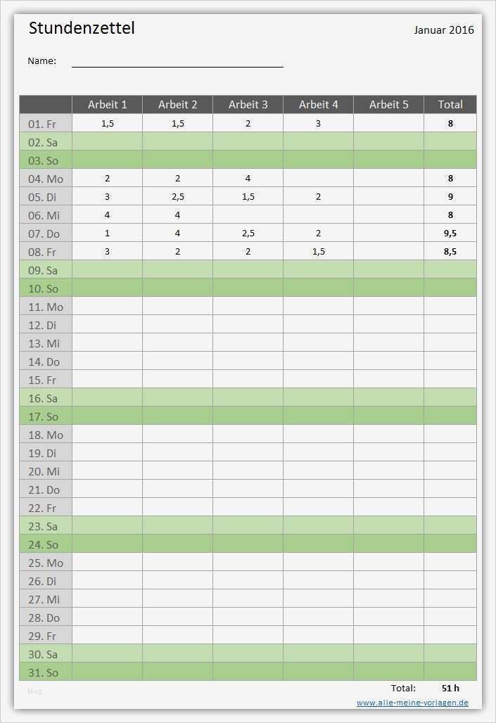 Rapportzettel Vorlage Excel Fabelhaft Stundenzettel