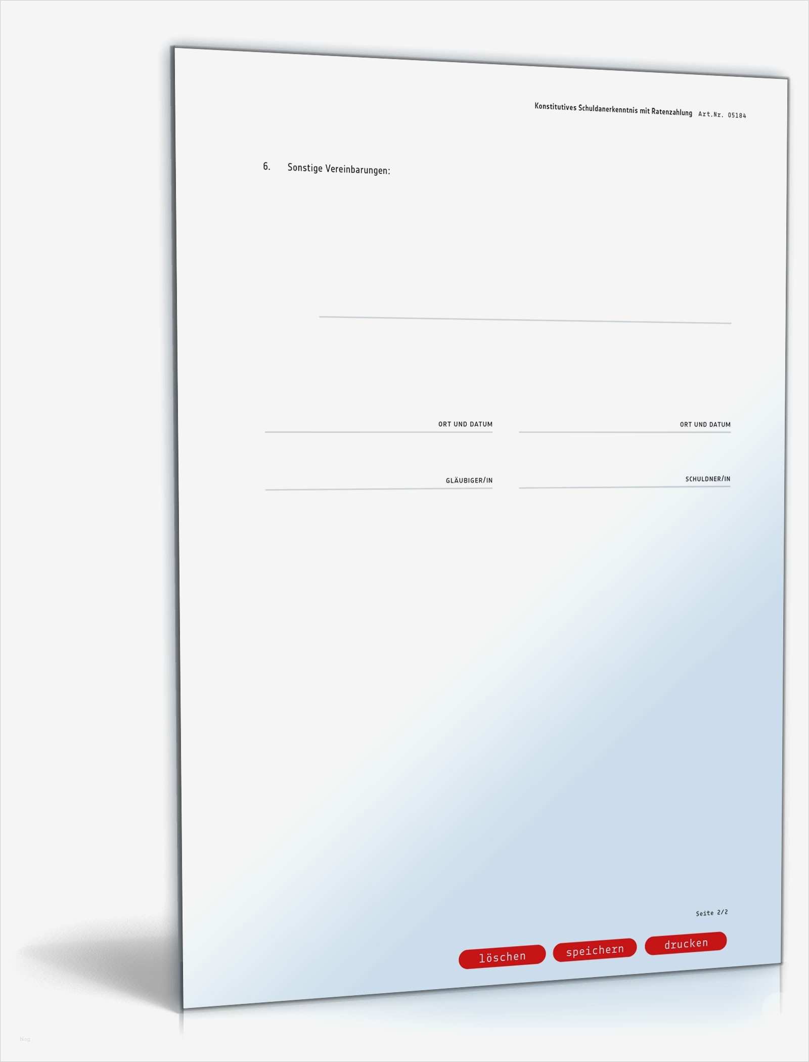 Ratenzahlung Vorlage Fabelhaft Schuldanerkenntnis Konstitutiv Mit Ratenzahlung
