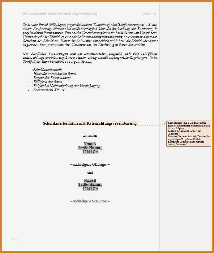 Ratenzahlungsvereinbarung Vorlage Erstaunlich Berühmt Ratenzahlung Vereinbarung Vorlage Zeitgenössisch