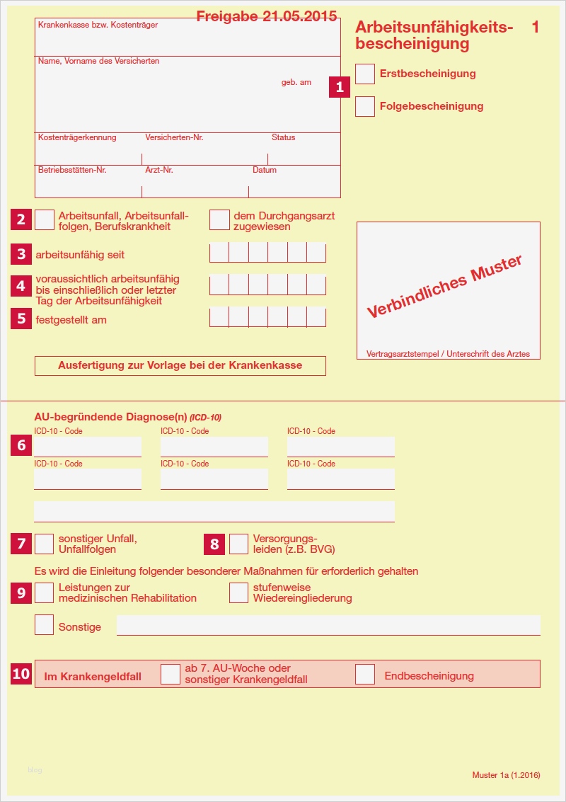 Rechnung Bei Krankenkasse Einreichen Vorlage Schönste Krankschreibung