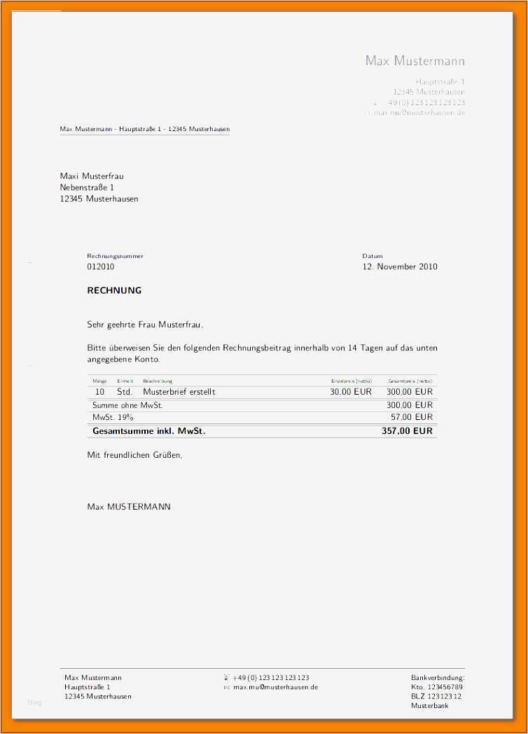 Rechnung Erstellen Vorlage Kostenlos Wunderbar 16 Rechnungsvordrucke Kostenlos Downloaden Vorlagen123