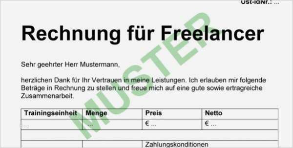 Rechnung Freelancer Vorlage Cool Freelancer Rechnung Rechnungsvorlag Freelancer Rechnung