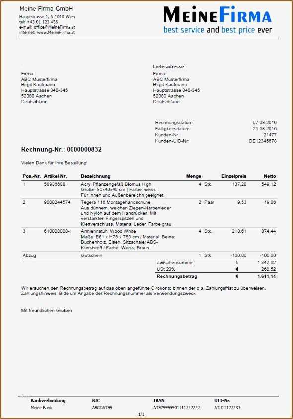 Rechnung Gutschein Vorlage Beste 12 Rechnungen Muster