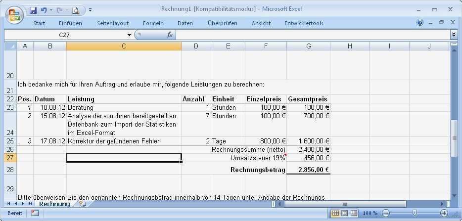 Rechnung In Excel Vorlage Schönste Fantastisch Beratung Rechnung Vorlage Excel Fotos