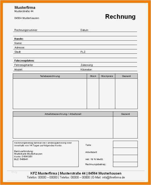 Rechnung Miete Vorlage Erstaunlich 10 Rechnung Miete Muster