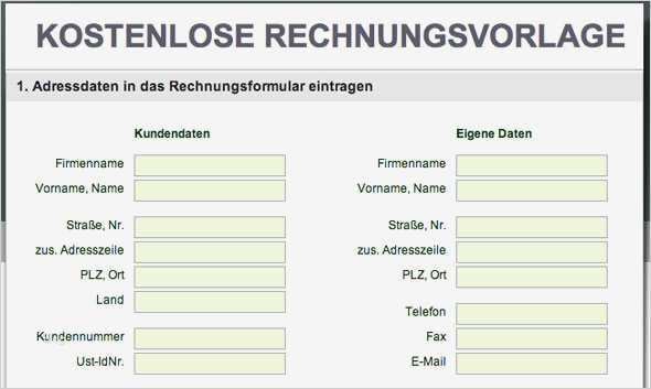 Privatrechnung richtig erstellen Mit Vorlagen von