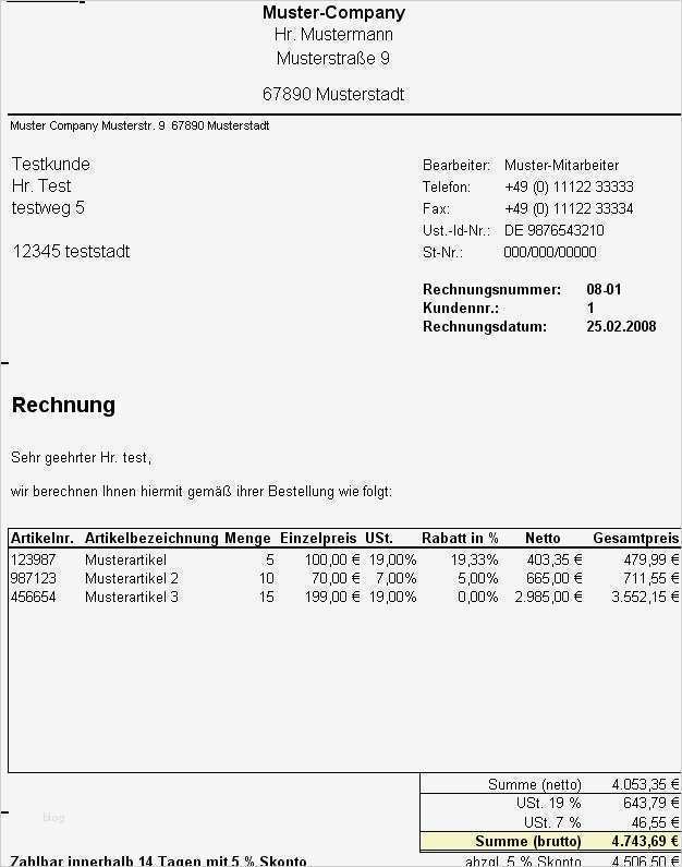 Rechnung Promotion Vorlage Neu Rechnung Excel Vorlage