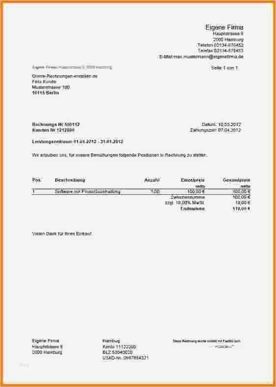 Rechnung Quittung Vorlage Best Of 10 Anschreiben Rechnung Vorlage