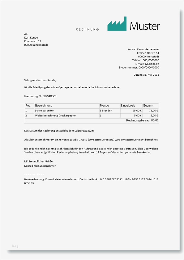 Rechnung Schreiben Kleingewerbe Vorlage Erstaunlich Rechnung Kleingewerbe Vorlag Vorlage Rechnung Kleingewerbe