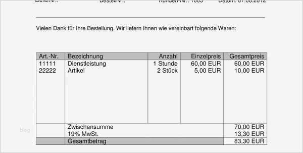 Rechnung Schreiben Vorlage Kostenlos Word Genial Lieferschein Vorlage Kostenlos Herunterladen Und Rechnung