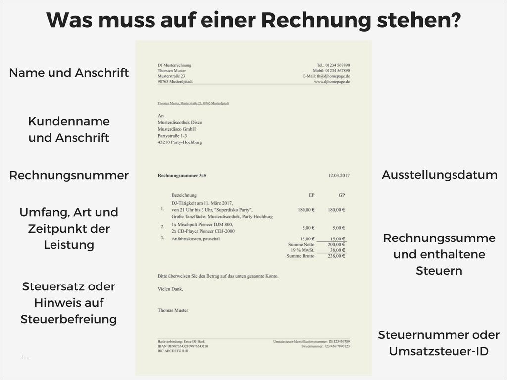 Rechnung Schreiben Vorlage Ohne Umsatzsteuer Wunderbar Dj Rechnung Als Mustervorlage Herunterladen Gratis